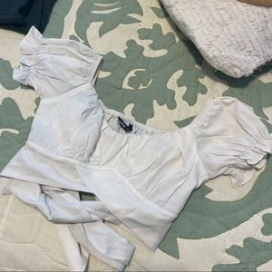 SHEIN TIE BACK CROP TOP